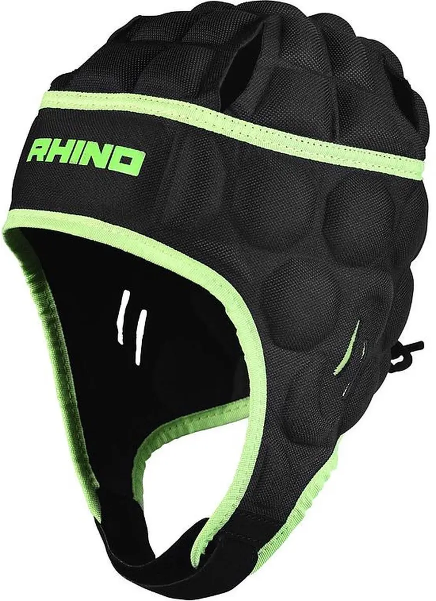 Rhino Hoofdbeschermer Senator Polyester Zwart/groen Mt S