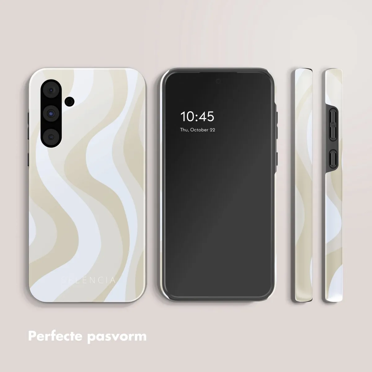 Selencia Hoesje Samsung Galaxy A55 Desert Waves Beige - afbeelding 6 van 6