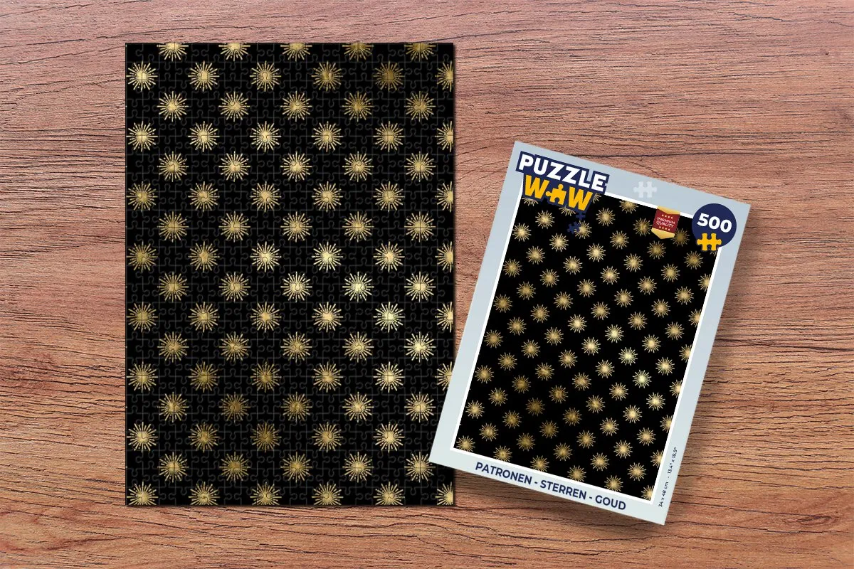 PuzzleWow Sterren Legpuzzel 500 Stuks - Multicolor