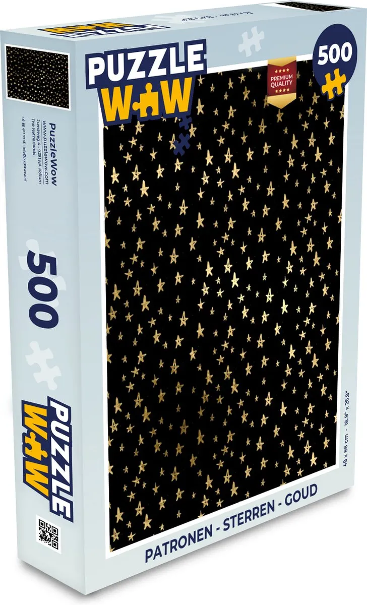 PuzzleWow Sterren Legpuzzel 500 Stuks - Multicolor