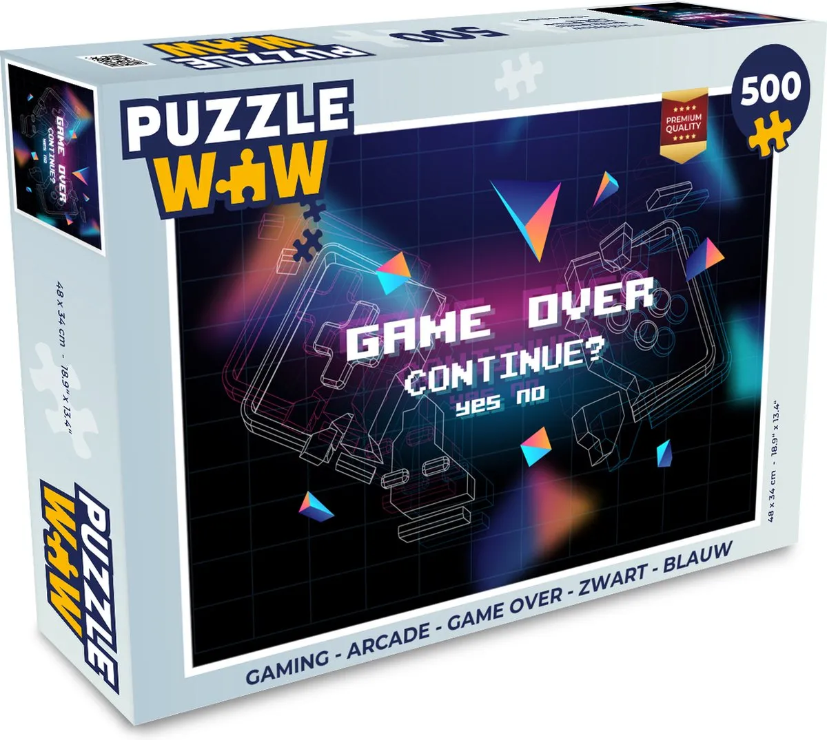PuzzleWow Game Over Legpuzzel 500 Stuks