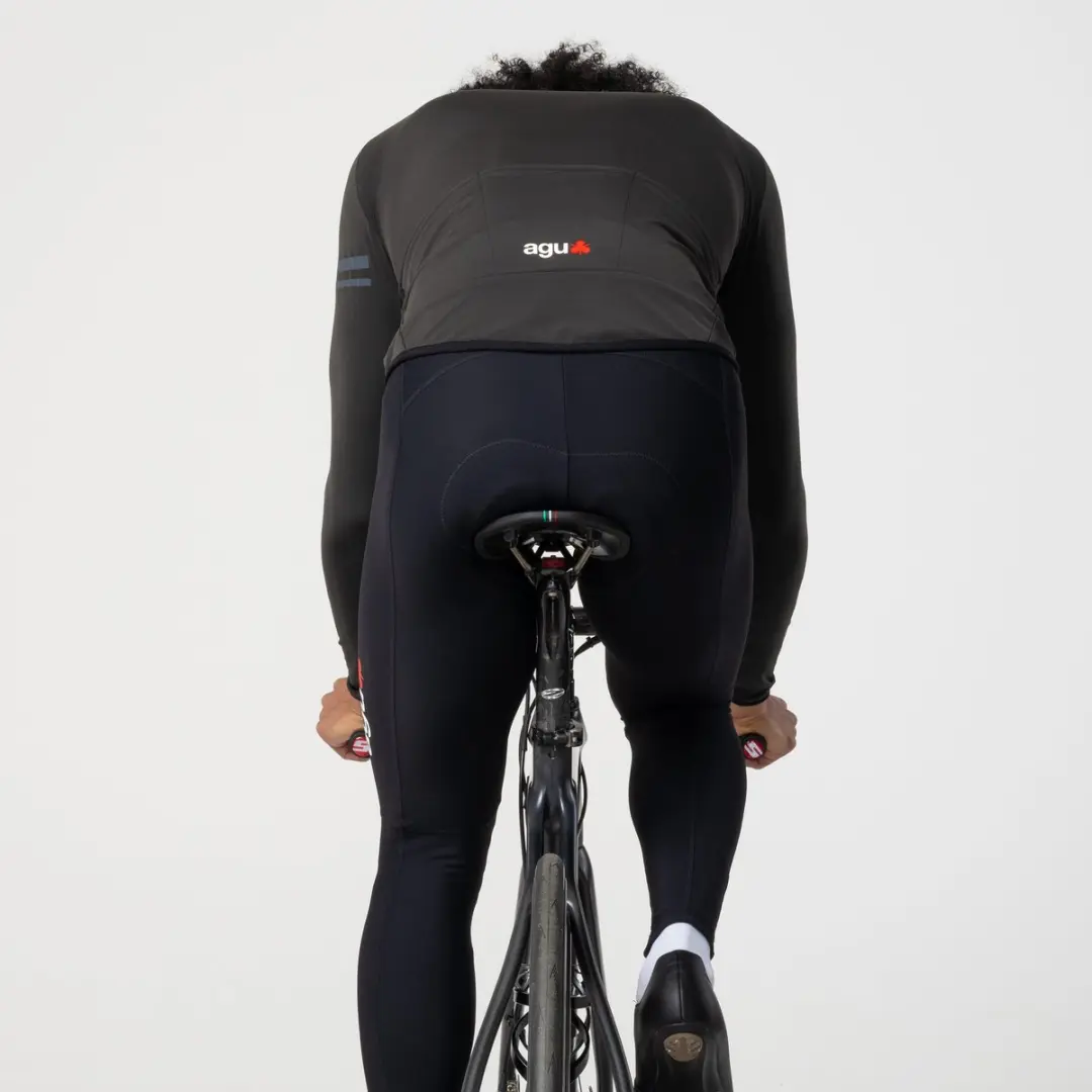 AGU Essential Fietsshirt Lange Maten Thermoshirt Zwart M - afbeelding 3 van 6
