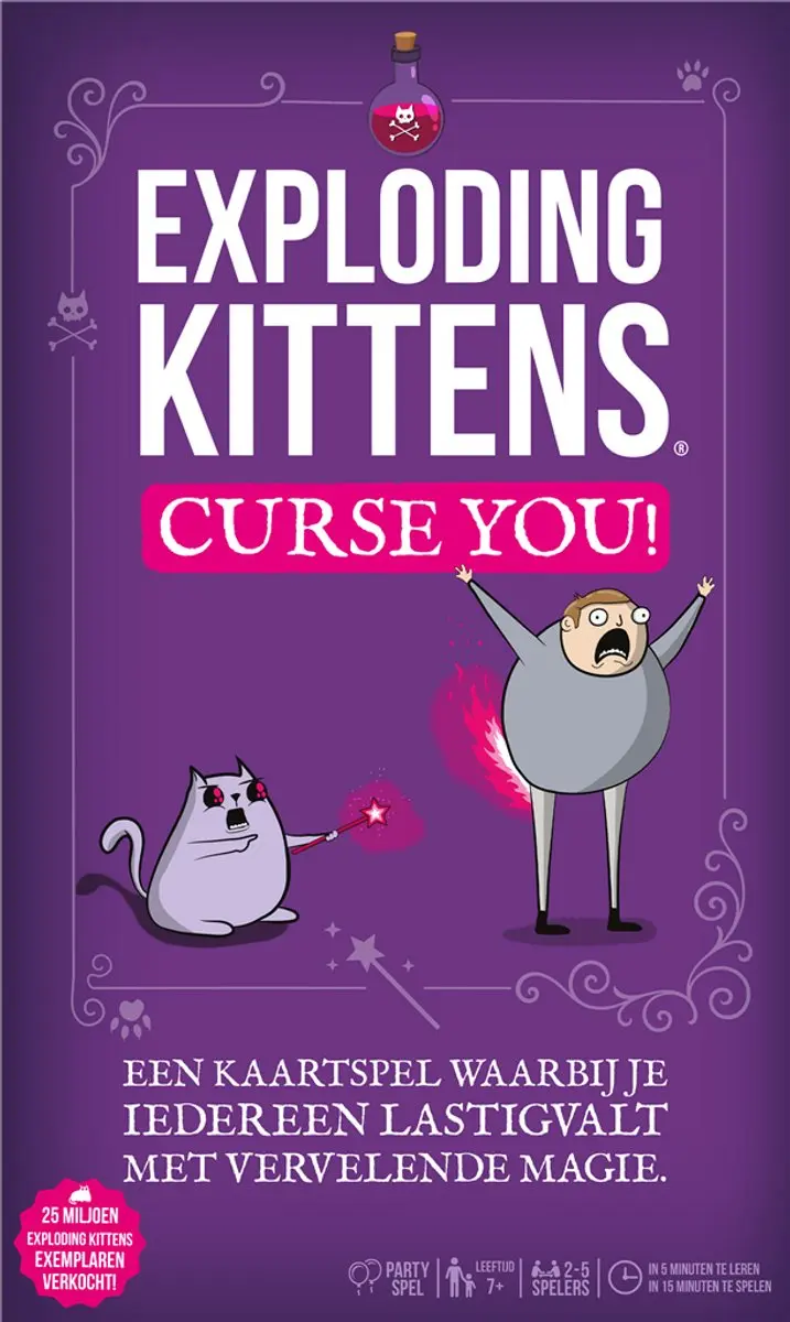 Exploding Kittens Curse You Kaartspel - 2-5 Spelers