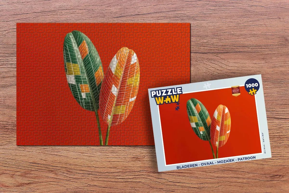PuzzleWow Mozaïek Legpuzzel 1000 Stuks - Bladeren
