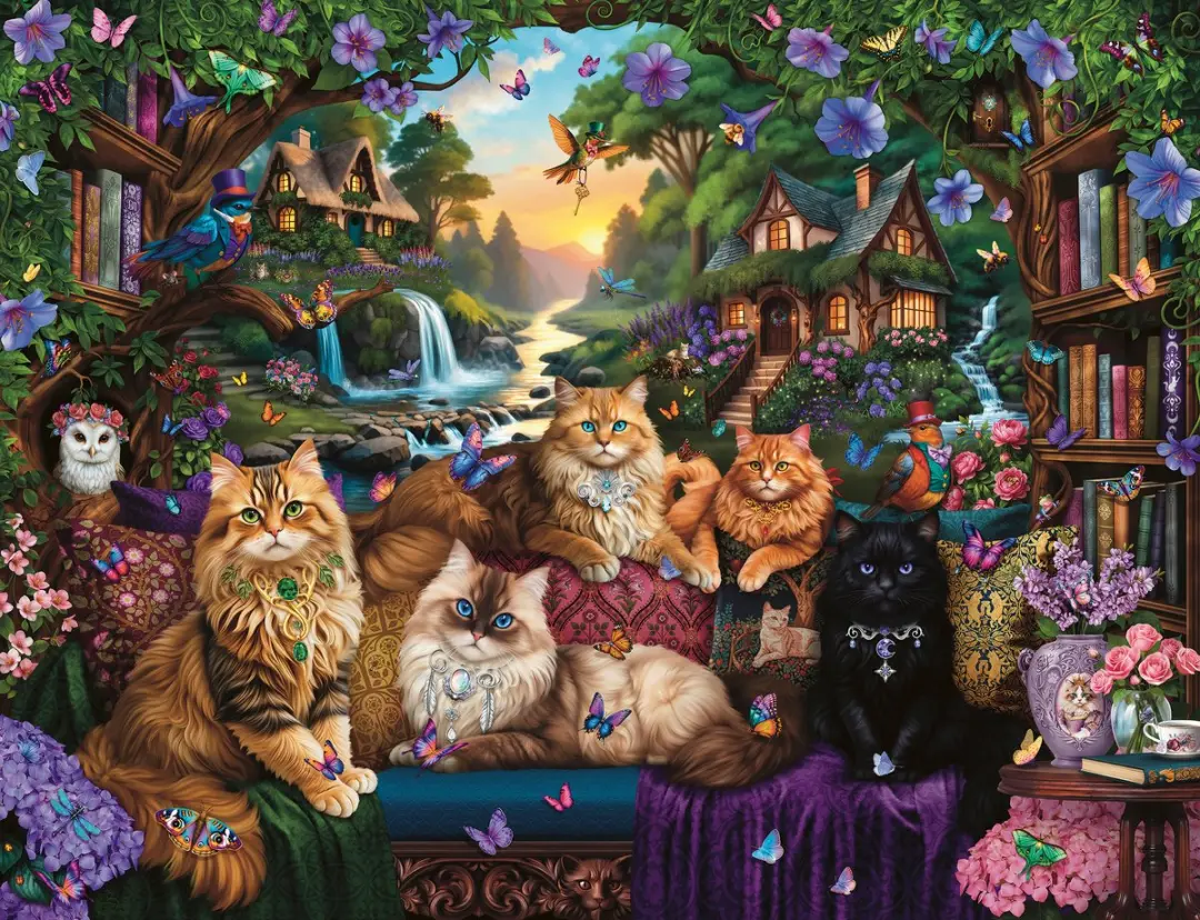 Ravensburger Cat Tail Cottage Legpuzzel 2000 Stuks