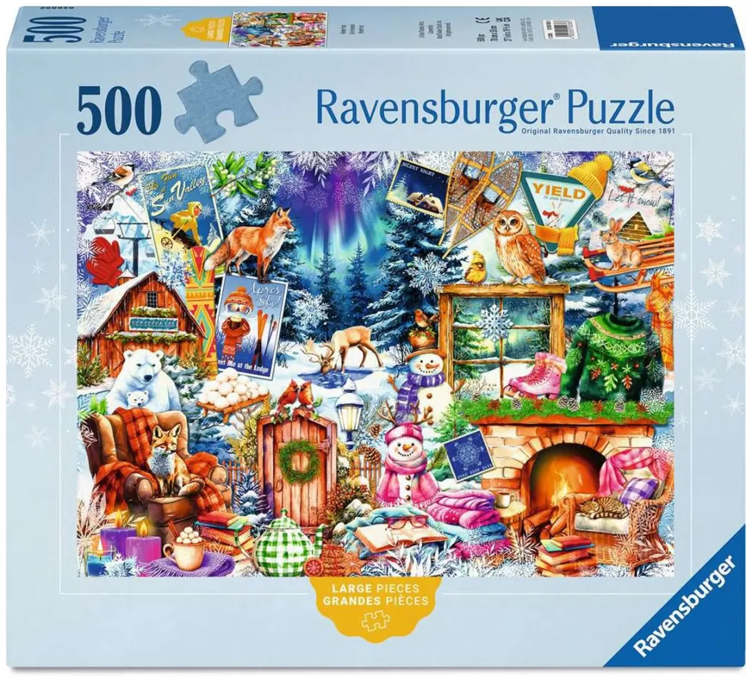Ravensburger Winters Bergdorp 500 Puzzeldelen