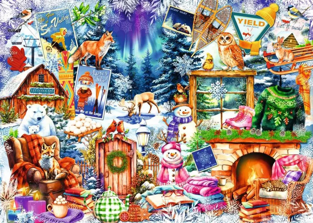Ravensburger Winters Bergdorp 500 Puzzeldelen