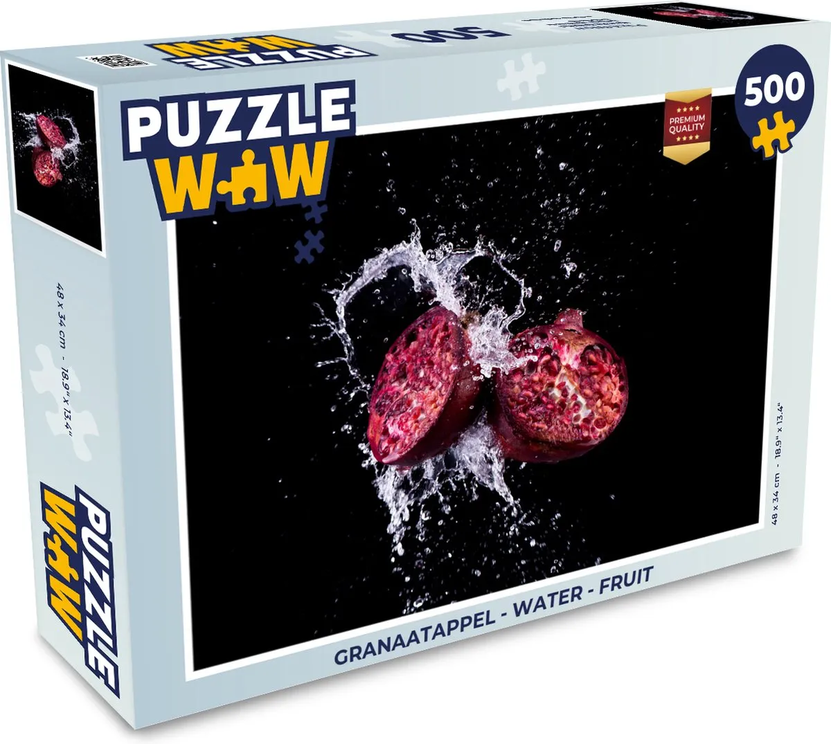 PuzzleWow Granaatappel Legpuzzel 500 Stuks - Multicolor