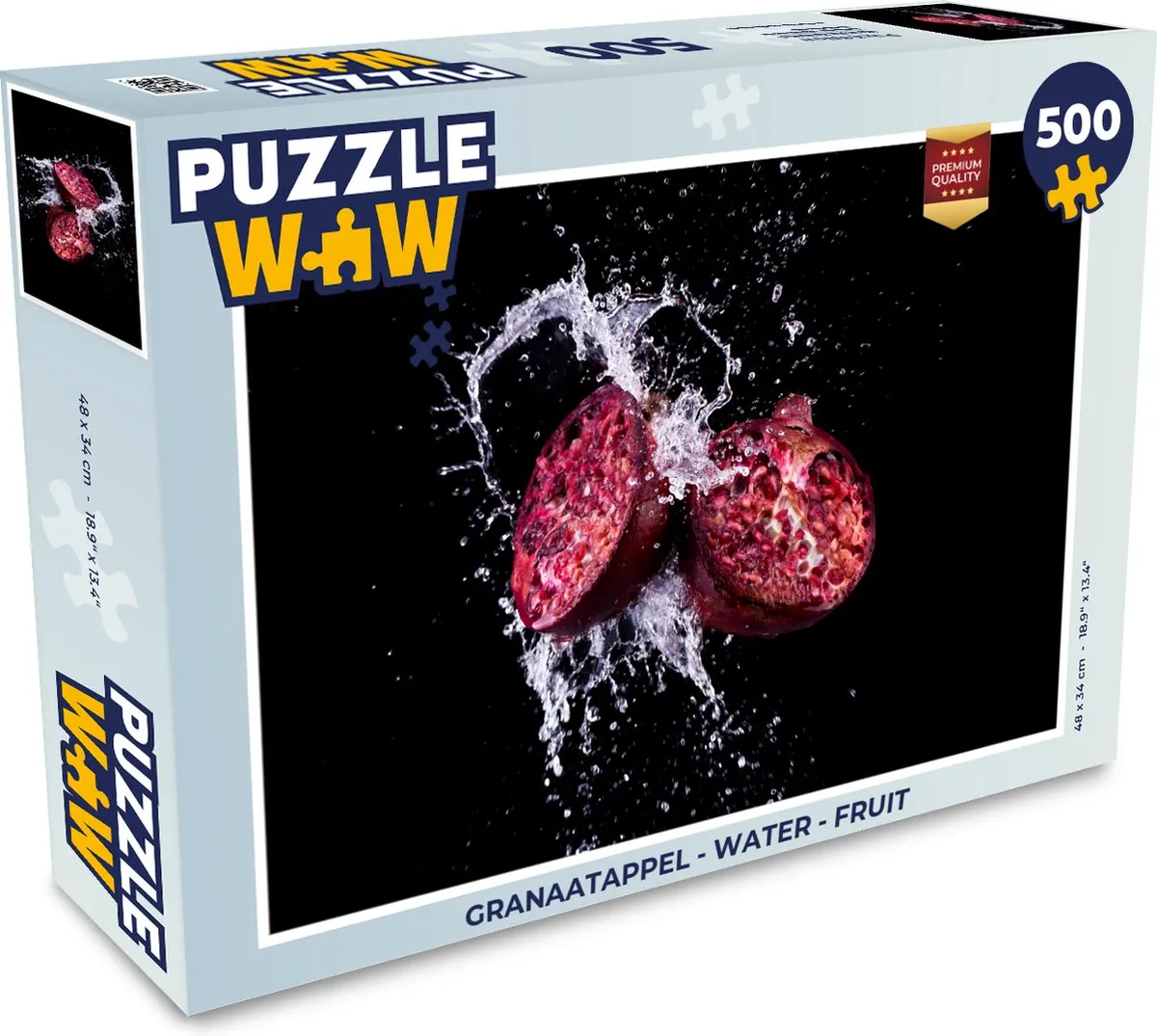 PuzzleWow Granaatappel Legpuzzel 500 Stuks - Multicolor