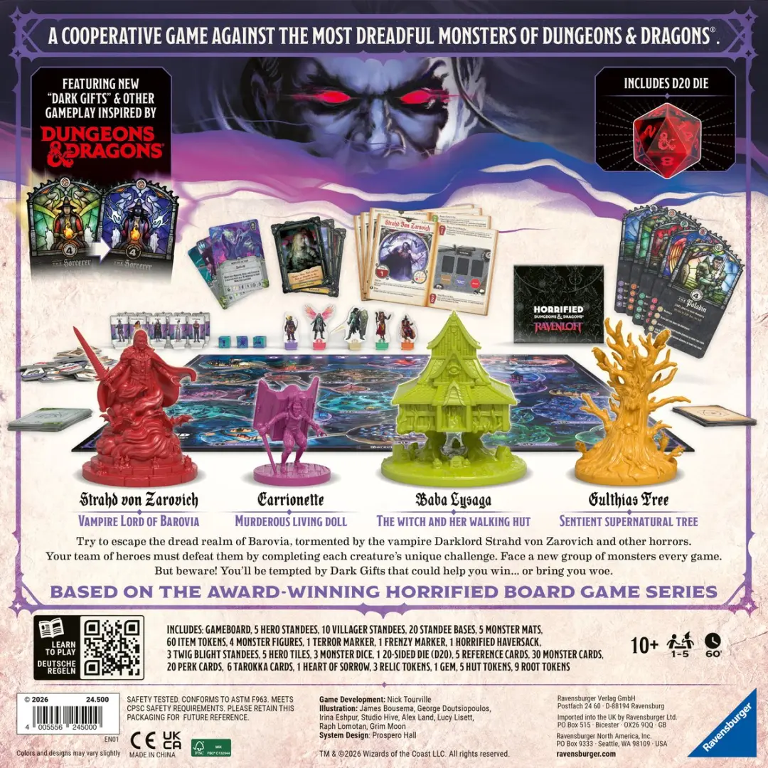 Ravensburger Horrified Dungeons & Dragons Project Scarab - Ravenloft Bordspel - afbeelding 4 van 4