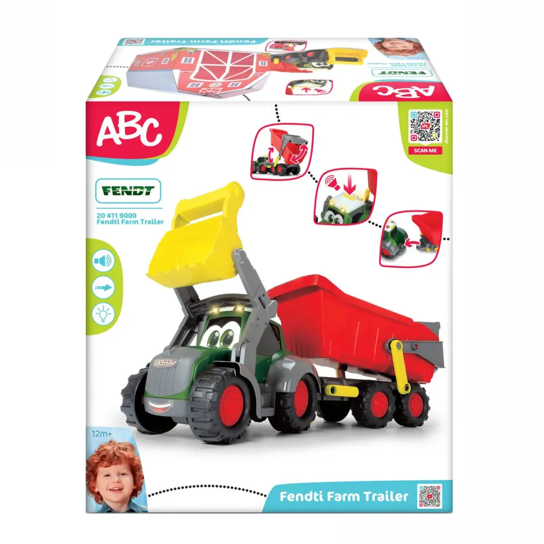 Dickie Toys ABC Fendti Farm Trailer 204119000 - Speelgoedvoertuig - Boerderij - afbeelding 5 van 6