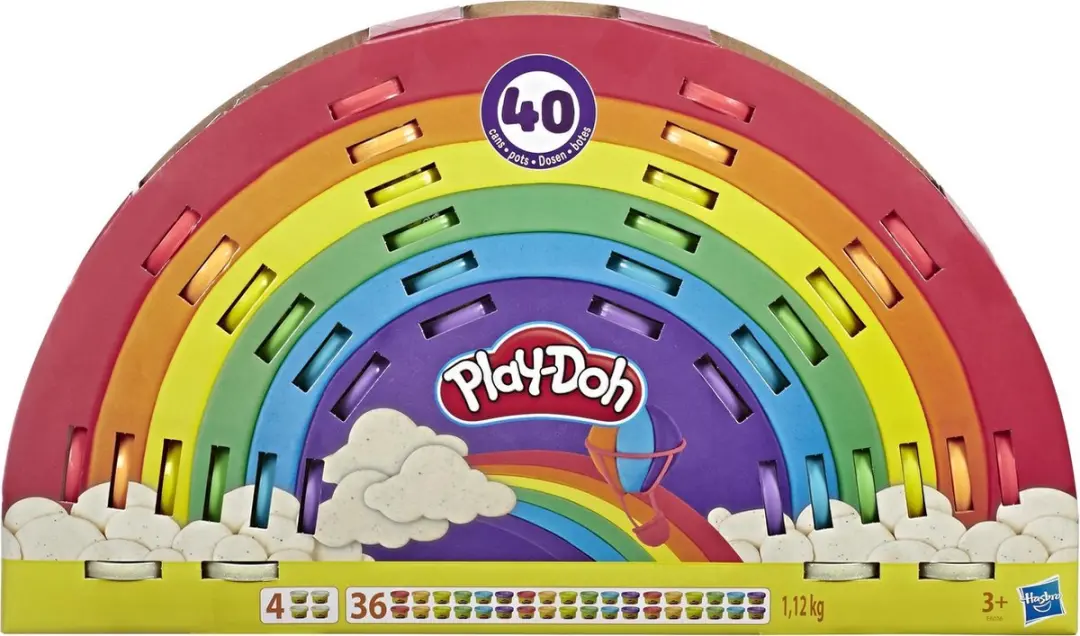 Play-Doh Regenboog Klei - 40 Potjes - afbeelding 2 van 5