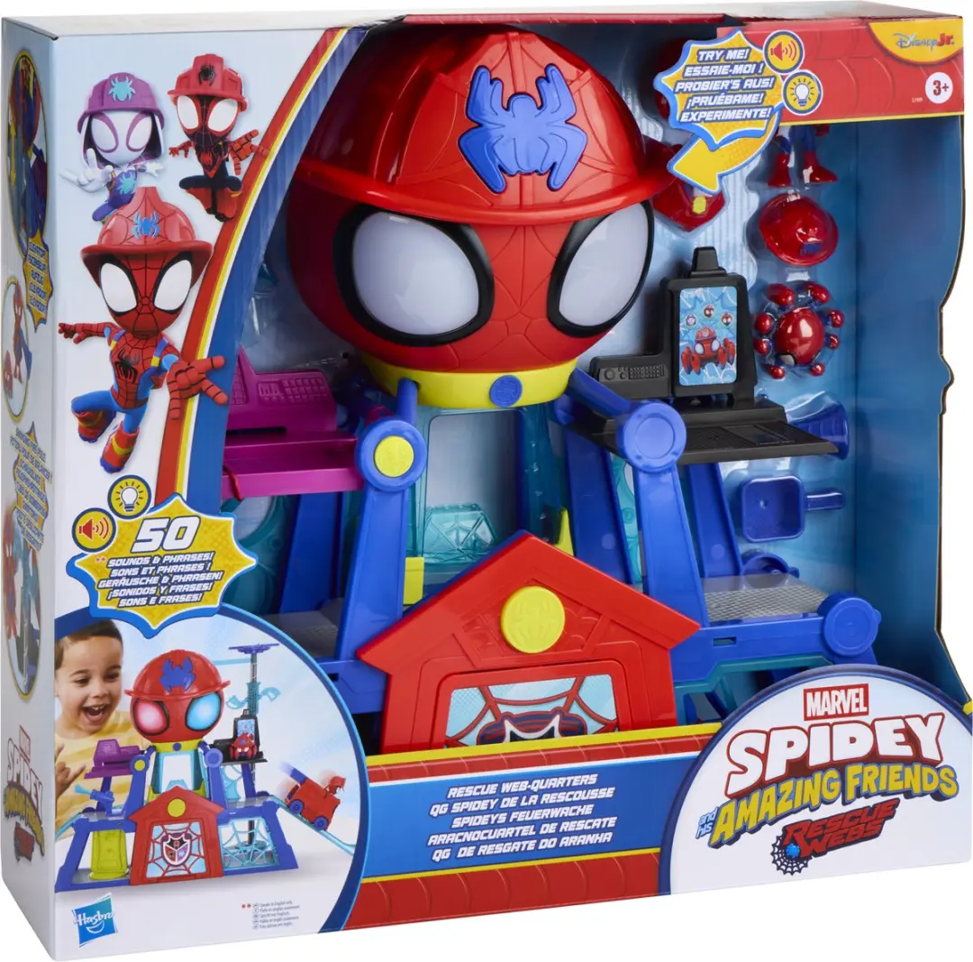 Hasbro Marvel Spidey and His Amazing Friends Rescue-Webs Web-Quarters Speelset G1989 - Meerkleurig - afbeelding 2 van 6