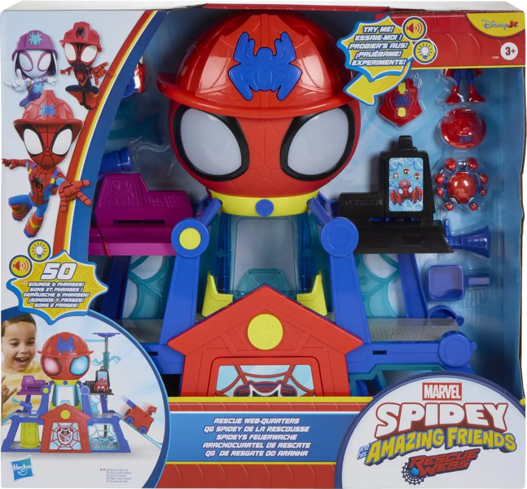 Hasbro Marvel Spidey and His Amazing Friends Rescue-Webs Web-Quarters Speelset G1989 - Meerkleurig - afbeelding 3 van 6