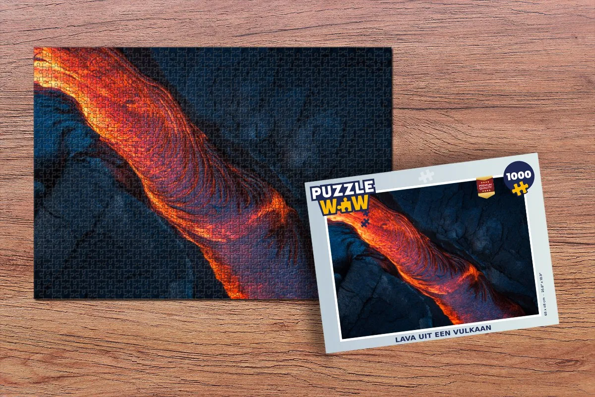 PuzzleWow Vulkaan Legpuzzel 1000 Stuks