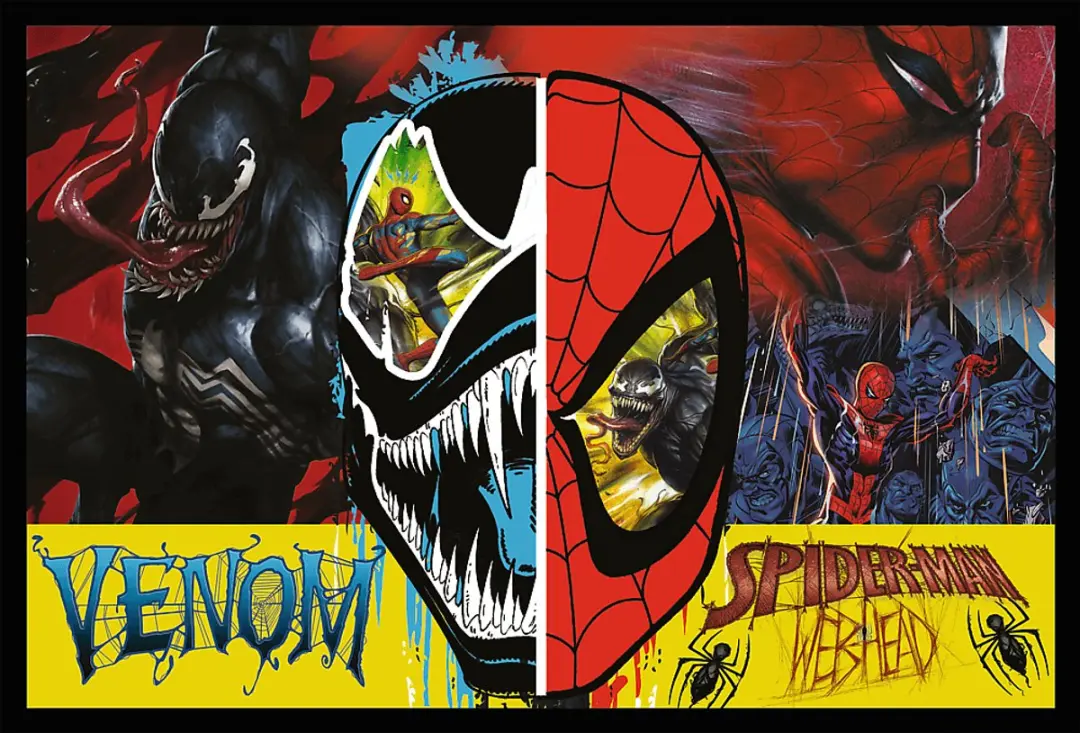 Trefl Spider-Man Dag en Nacht Puzzel 2200 Stuks - Multicolor