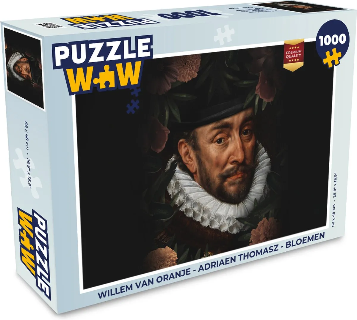 PuzzleWow Willem van Oranje Legpuzzel 1000 Stuks - Multicolor