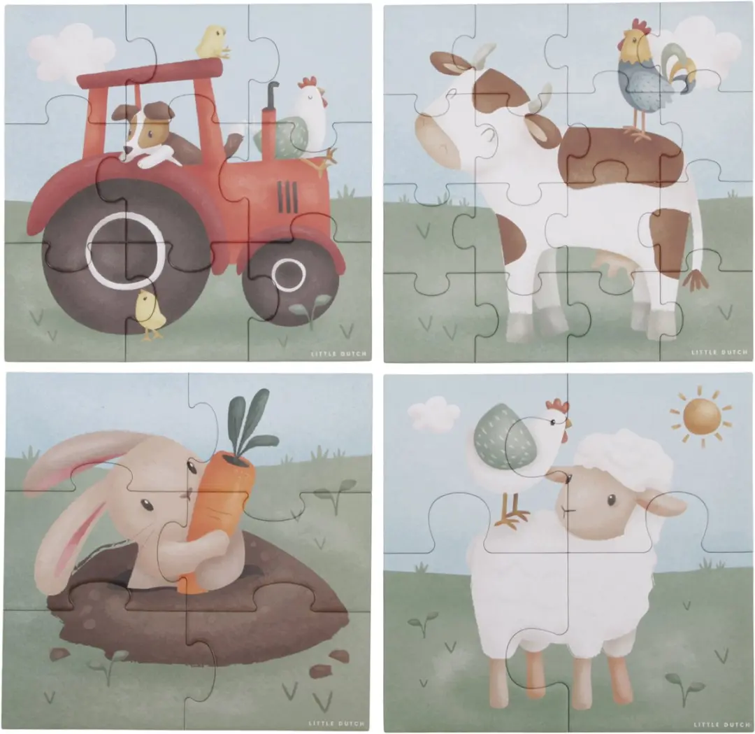 Little Dutch Little Farm 4-in-1 Puzzel
