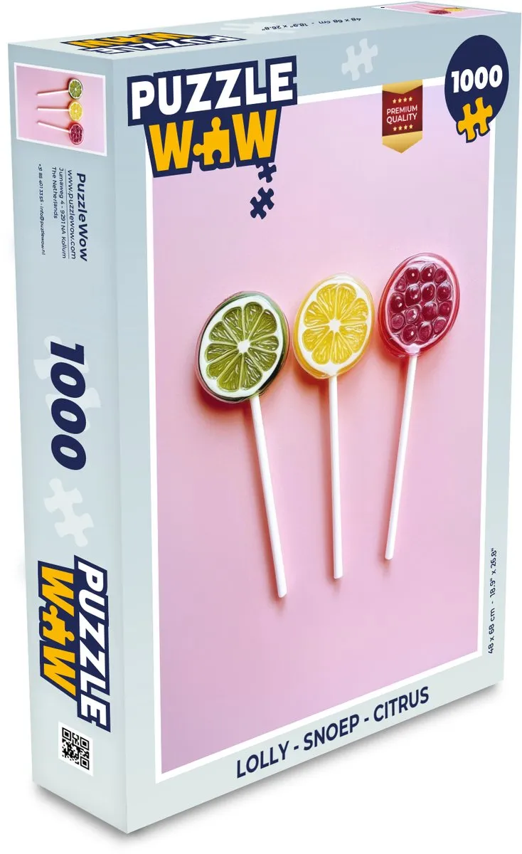 PuzzleWow Lolly Legpuzzel 1000 Stuks