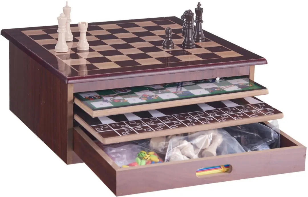 12in1 Spel in Houten Kist