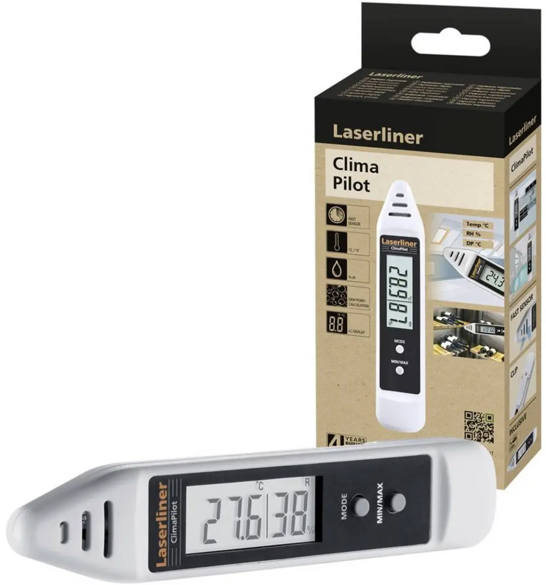 Laserliner ClimaPilot Datalogger - Luchtvochtigheid & Temperatuur