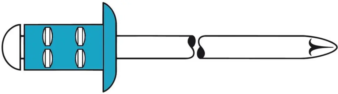 GESIPA Blindklinknagel PolyGrip® Nagelas d x l 3,2 x 8 mm