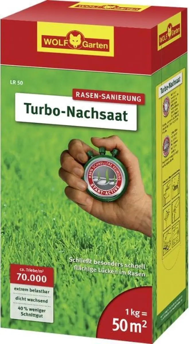 WOLF-Garten Turbo-gazon Herstel LR 50 1kg - afbeelding 3 van 3