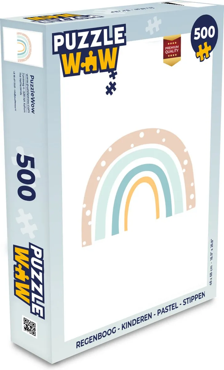 PuzzleWow Regenboog Legpuzzel 500 Stuks