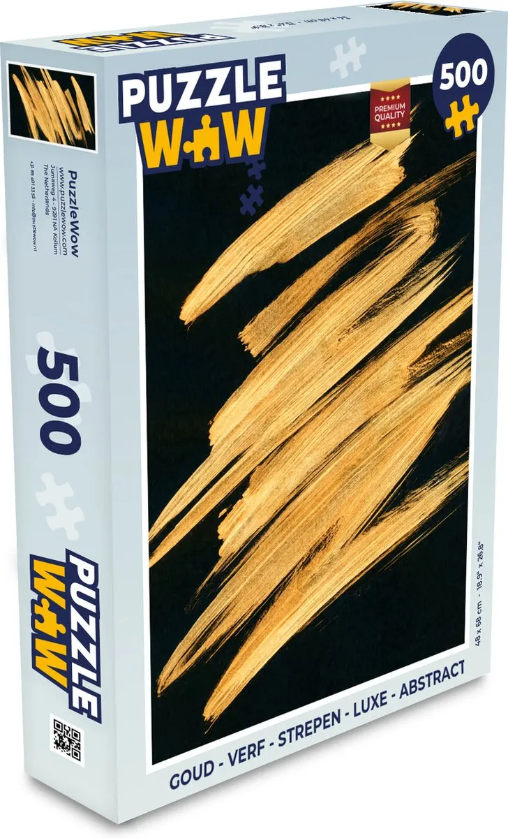 PuzzleWow Abstract Legpuzzel 500 Stuks - Multicolor