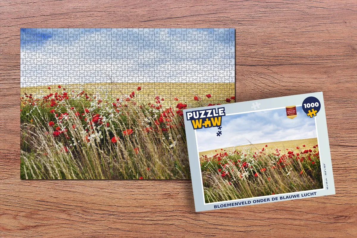 PuzzleWow Wolken & Bloemen Legpuzzel 1000 Stuks