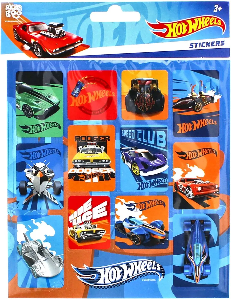 Hot Wheels Stickers Auto's - 3 Blisters - afbeelding 6 van 6