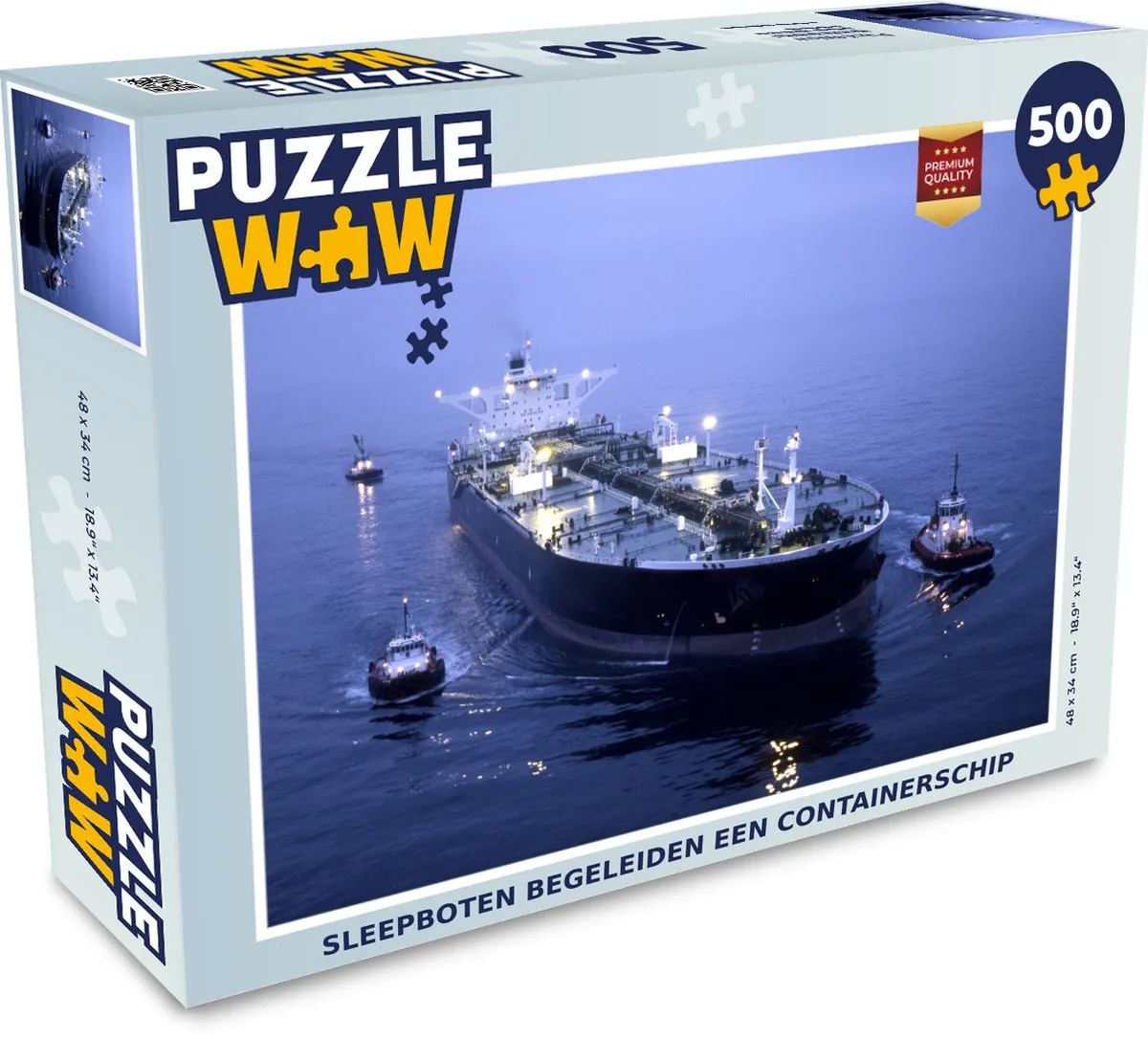 PuzzleWow Sleepboten Begeleiden Containerschip