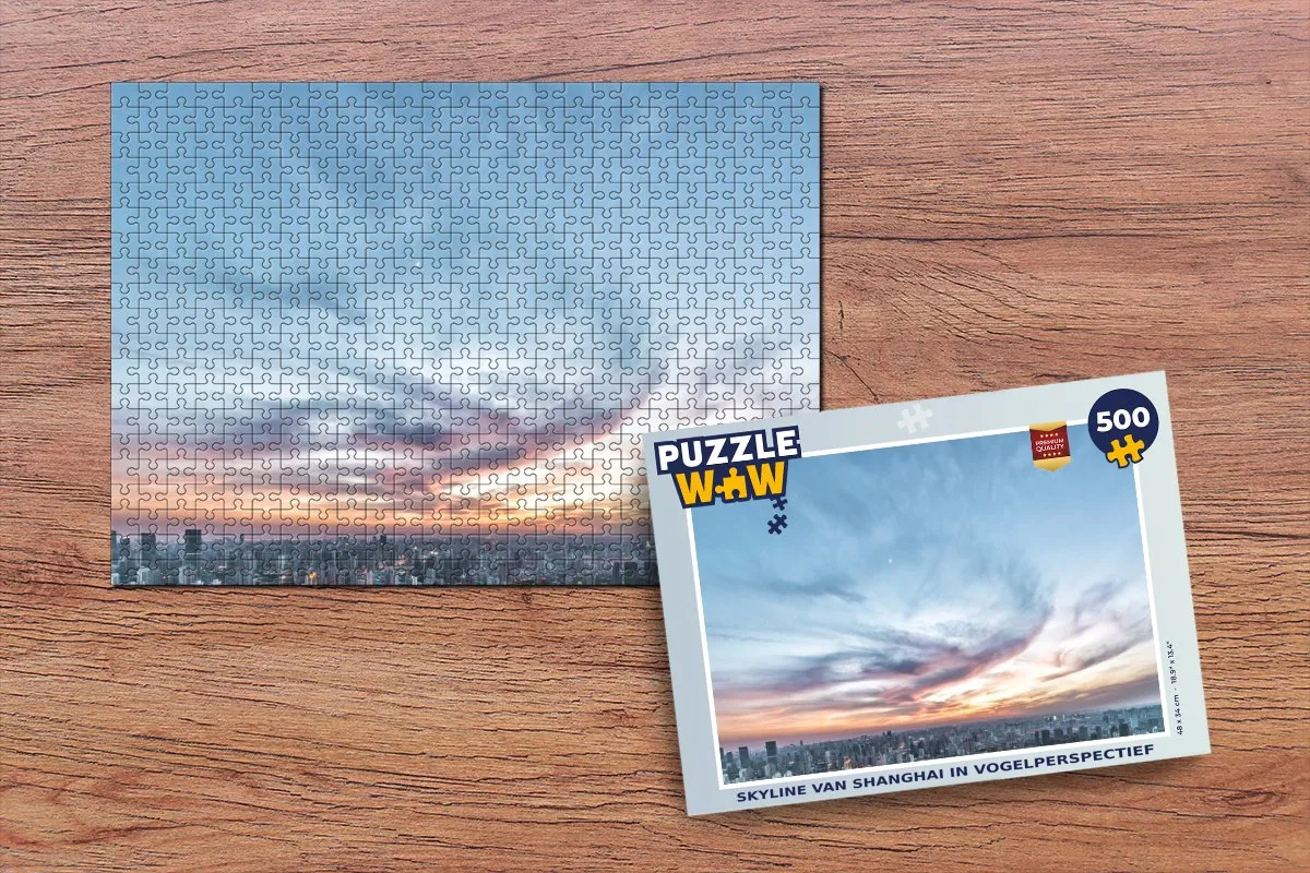 PuzzleWow Zonsondergang Legpuzzel 500 Stuks - Multicolor