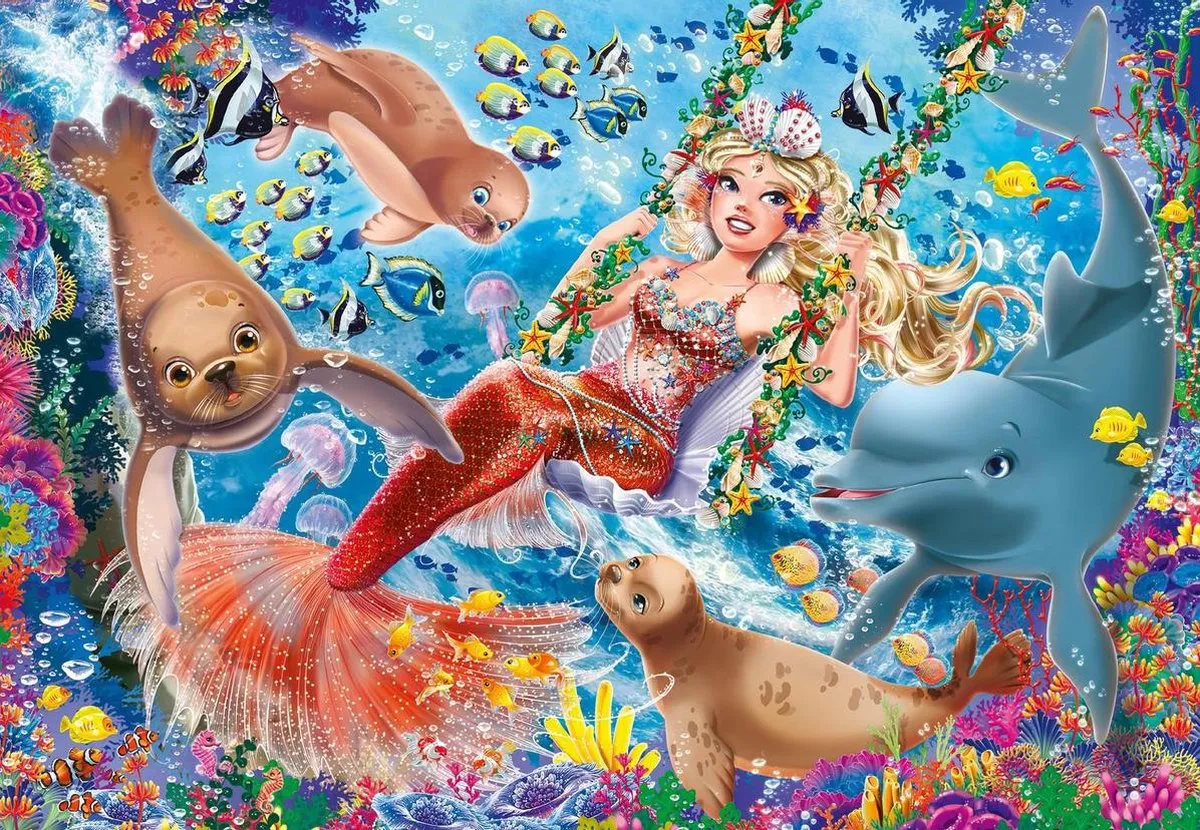 Ravensburger Betoverende Zeemeerminnen Puzzel 24 Stuks - Multicolor