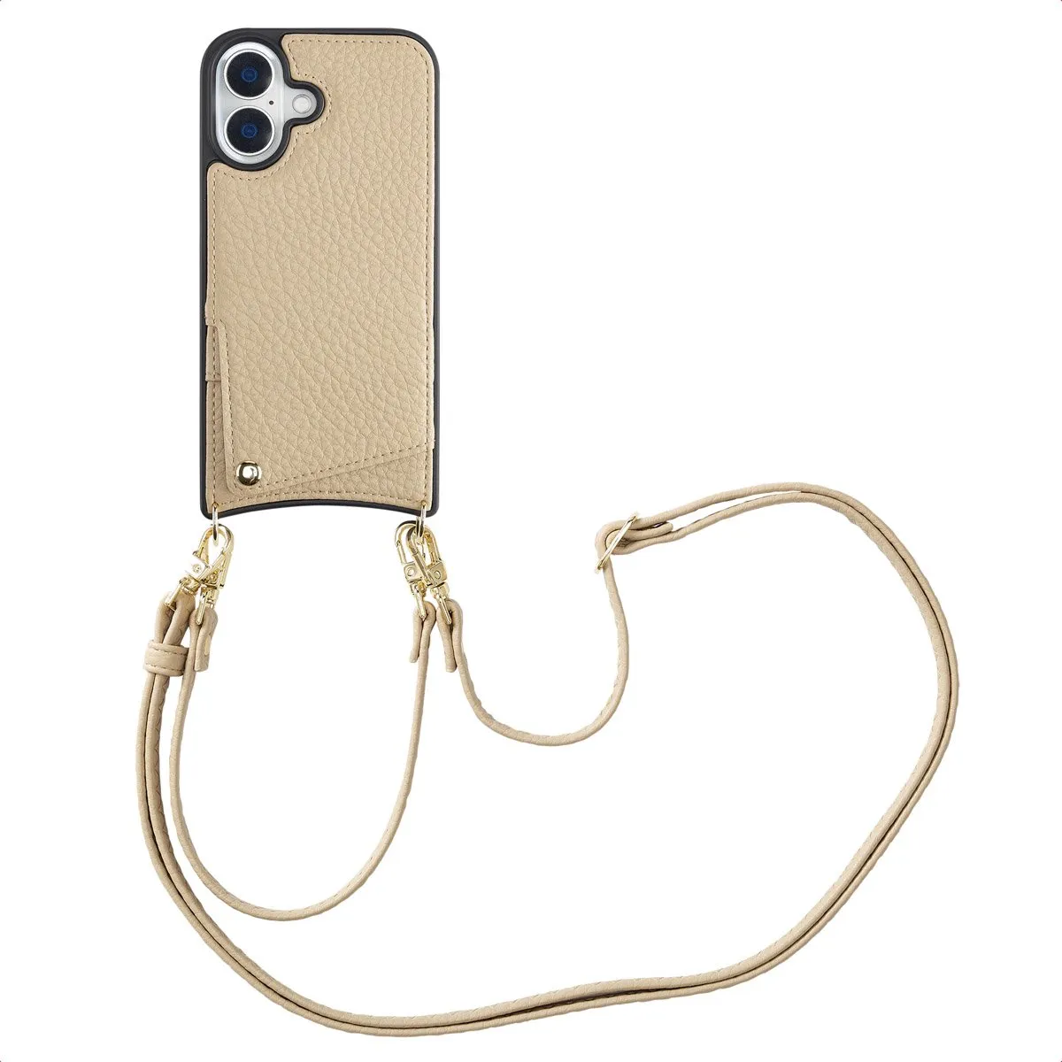 Selencia Hoesje iPhone 16 Backcover Beige
