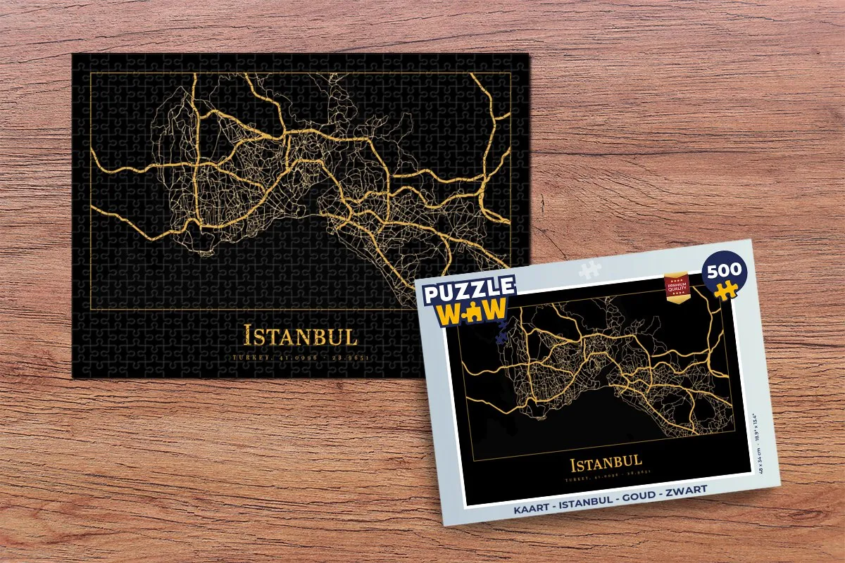 PuzzleWow Istanbul Legpuzzel 500 Stuks - Multicolor