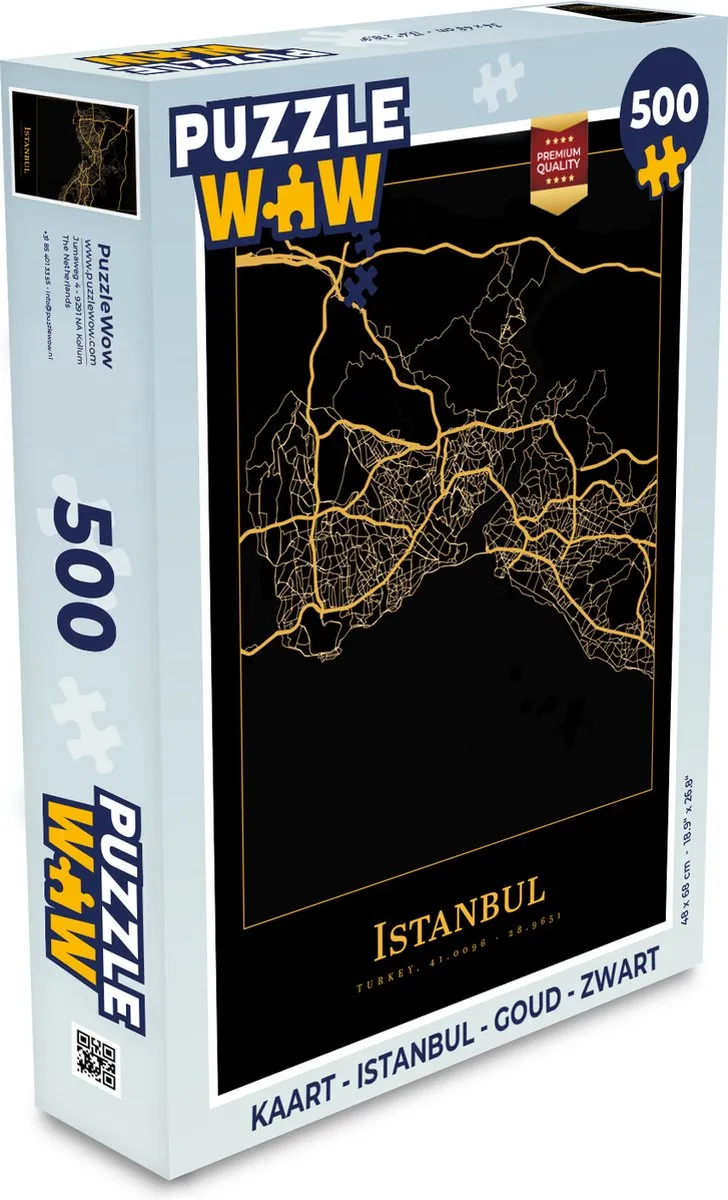 PuzzleWow Istanbul Legpuzzel 500 Stuks - Multicolor
