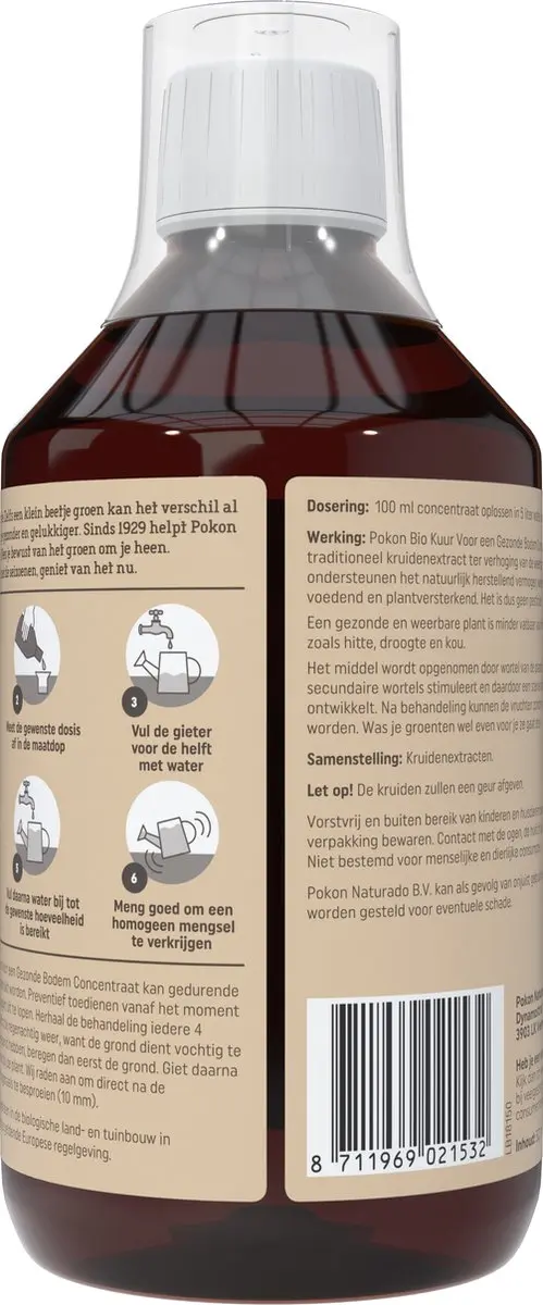Pokon Bio Kuur Bodemverbeteraar 500ml - o.a. moestuin/siertuin - afbeelding 3 van 6