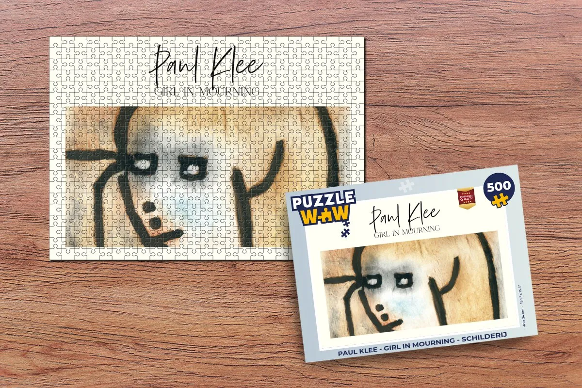 PuzzleWow Paul Klee Girl in Mourning Legpuzzel 500 Stuks - Multicolor