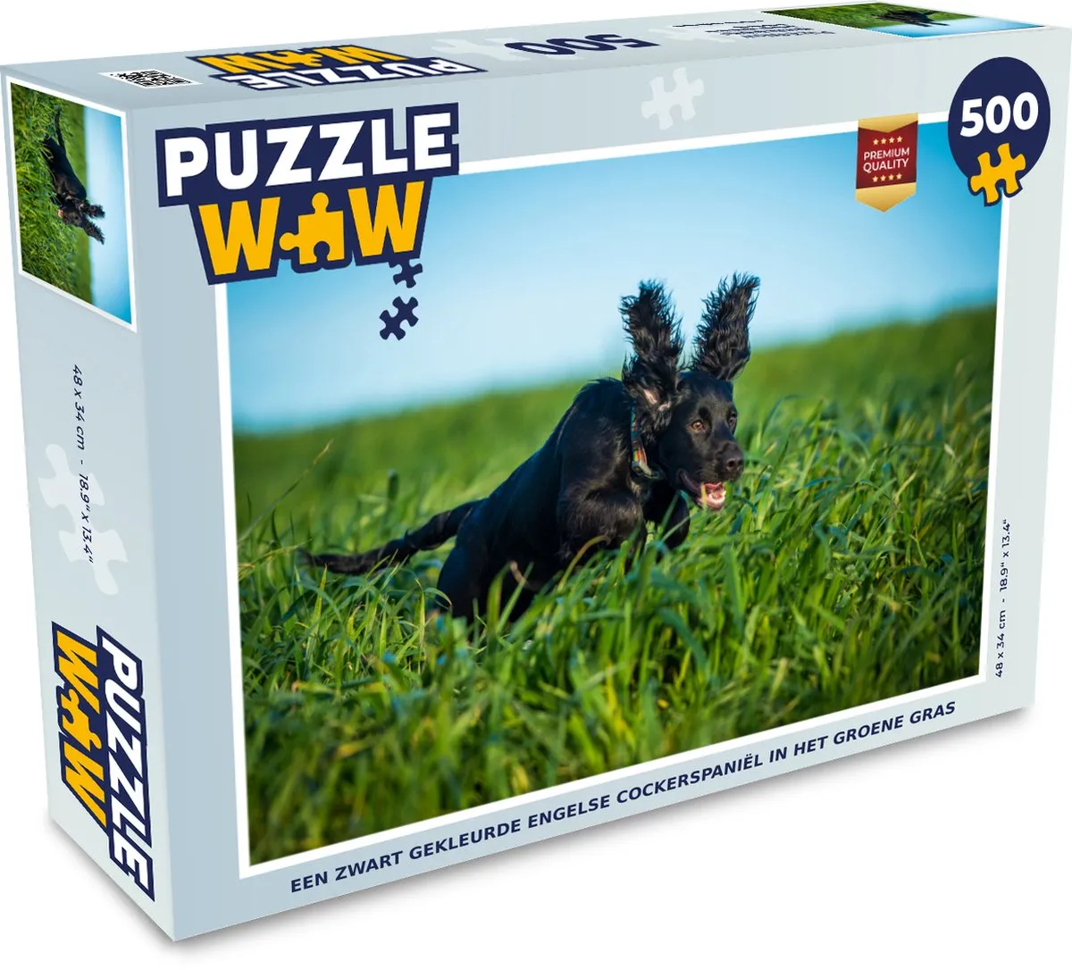 PuzzleWow Engelse Cocker Spaniel Puzzel 500 Stuks - Multicolor