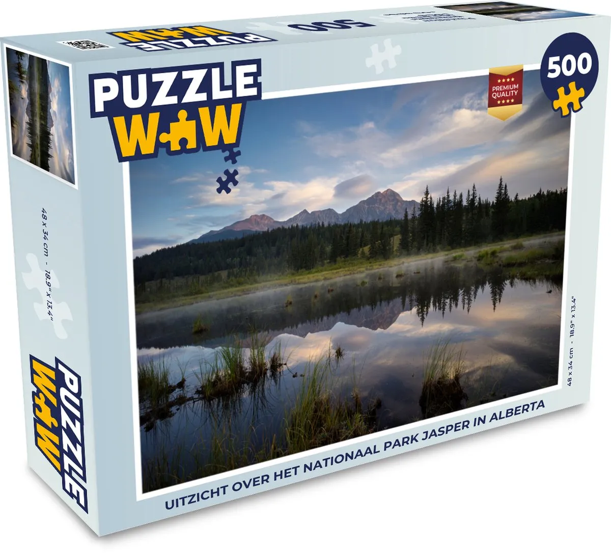PuzzleWow Legpuzzel Jasper Nationaal Park 500 Stuks - Multicolor