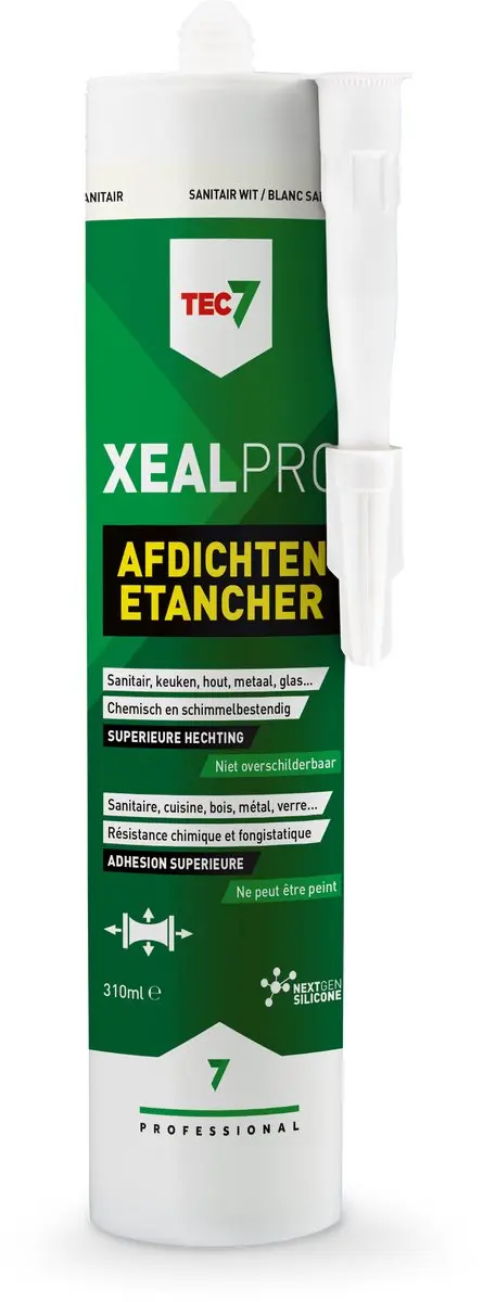 Tec7 XealPro Afdichtingskit 310ml - Sanitairwit RAL 9016
