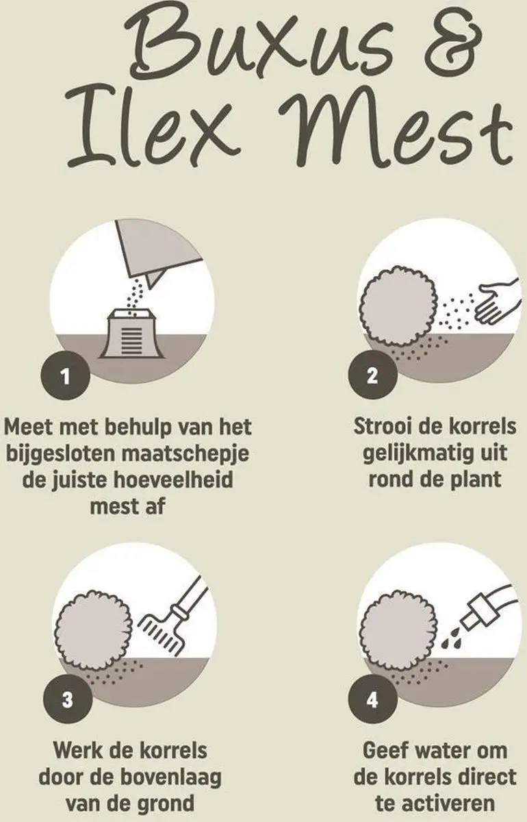 Pokon Buxus & Ilex Meststof 1kg - 3-in-1 - afbeelding 3 van 5