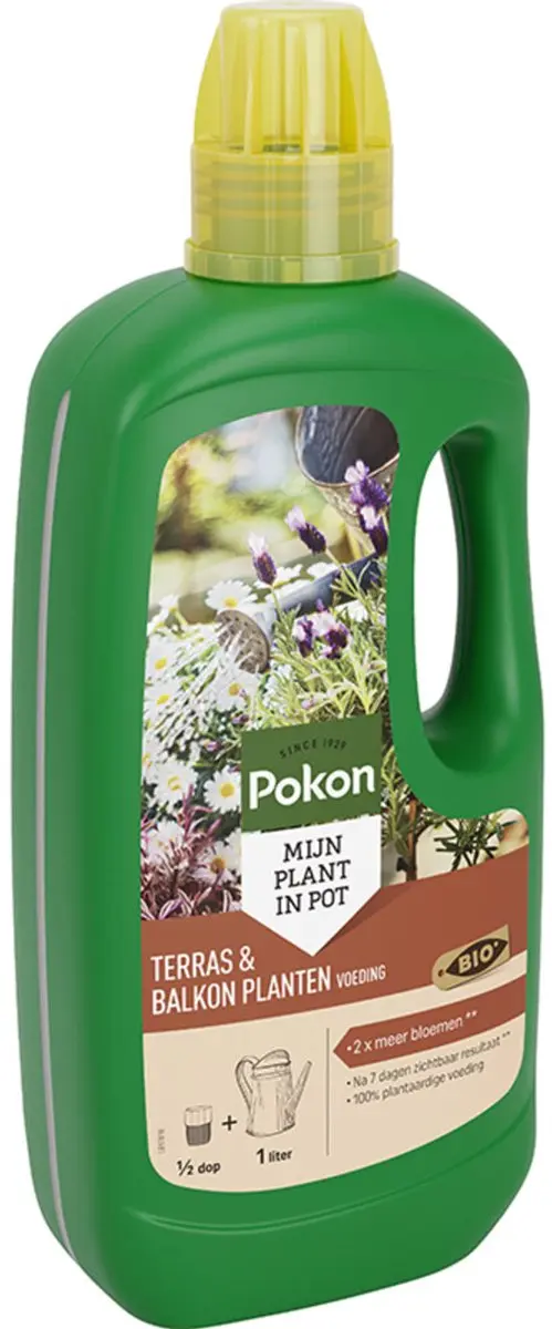 Pokon Bio Terras & Balkonplanten Voeding 1L - afbeelding 2 van 6