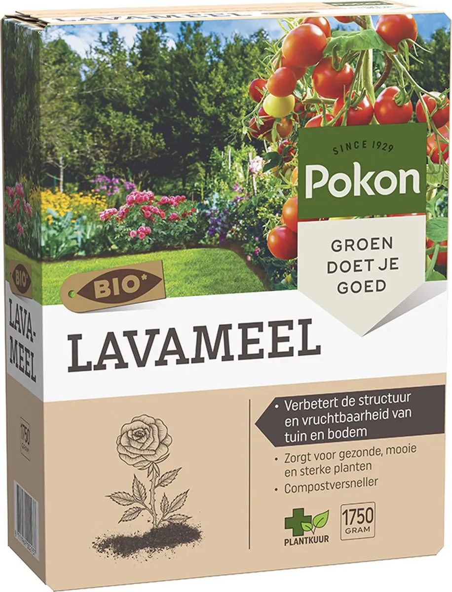 Pokon Bio Lavameel 1,75kg - Biologische Bodemverbeteraar - afbeelding 2 van 6