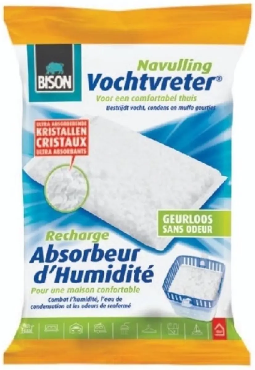 Bison Vochtvreter Navulzak Neutraal 1kg - afbeelding 4 van 6