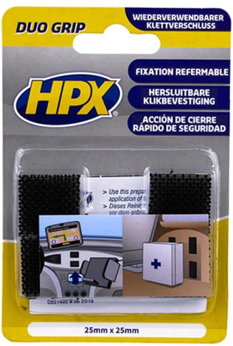 HPX Duogrip Klikbevestiging Pads 25mm - 14 Stuks
