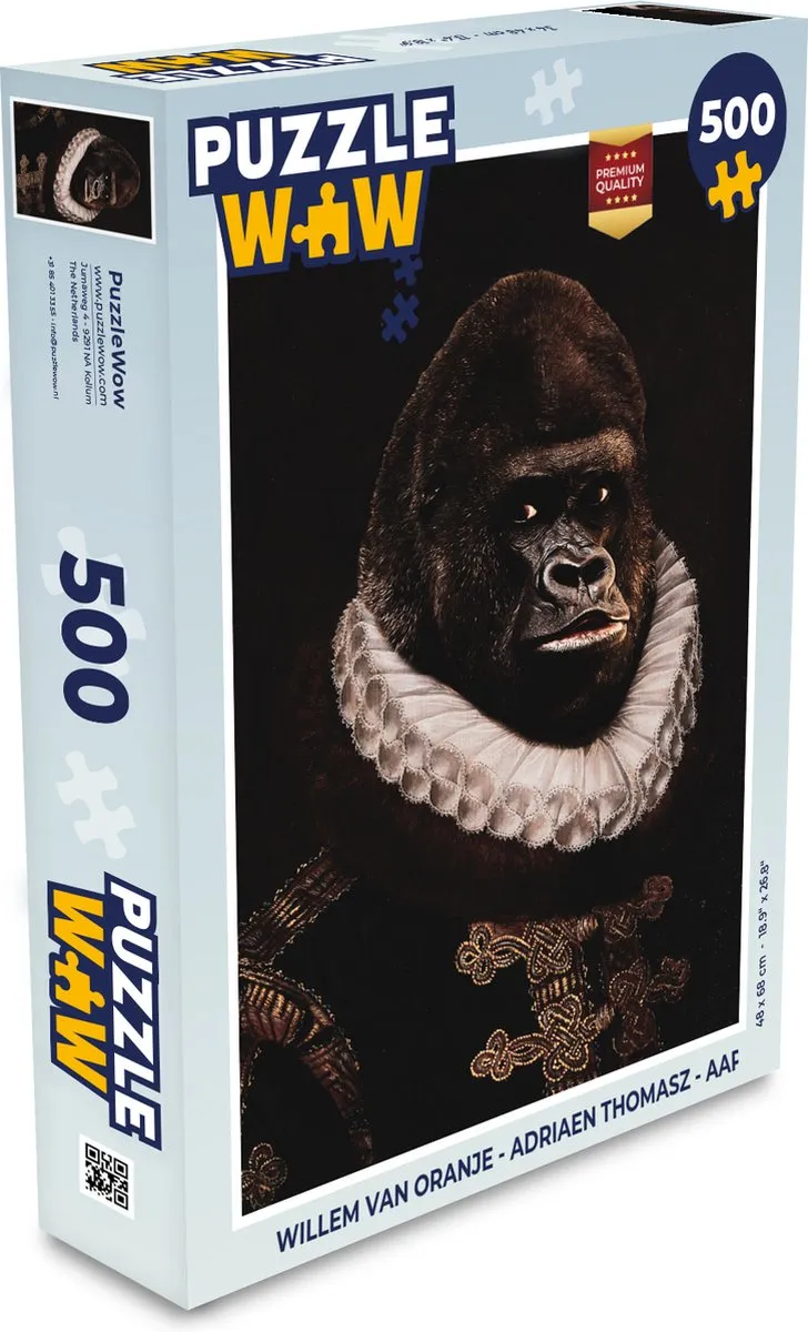PuzzleWow Willem van Oranje Legpuzzel 500 Stuks