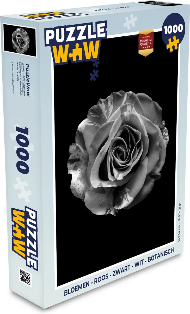 PuzzleWow Botanische Roos Puzzel 1000 Stuks