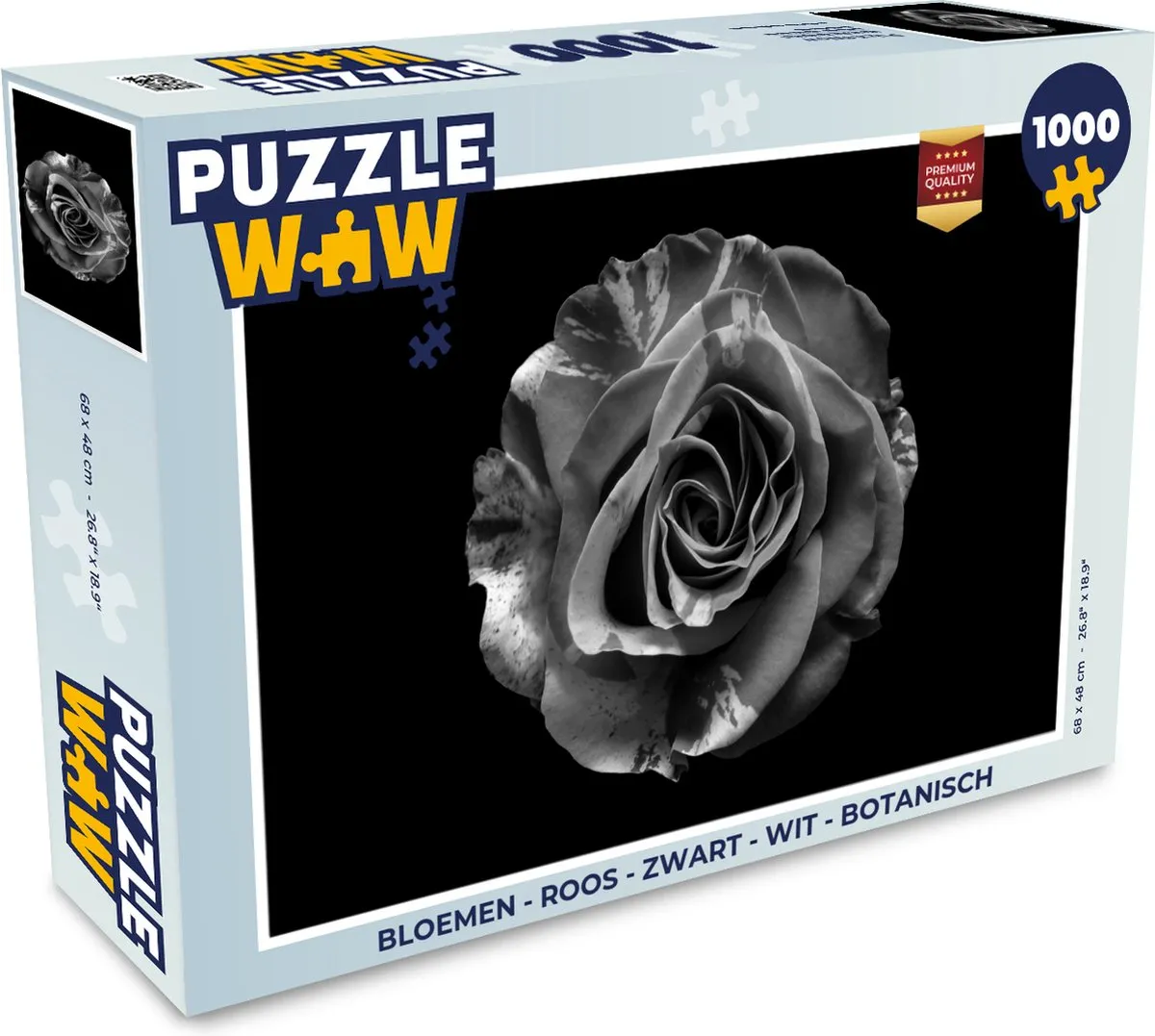 PuzzleWow Botanische Roos Puzzel 1000 Stuks - Multicolor